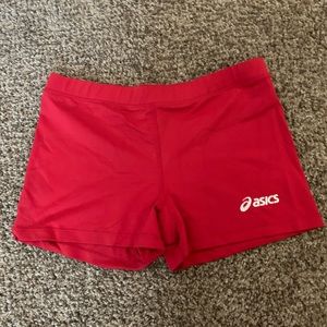 Asics Red Women’s Athletic Workout Spandex
